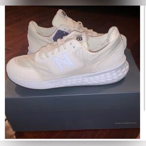 Sz 8 NEW BALANCE X-70 Women's Fresh Foam Cream Casual Sneakers from Finish Line